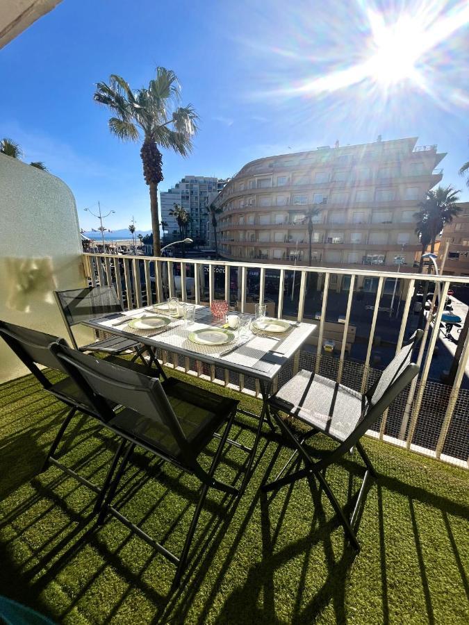 Appartement 20 Mts Plage, Pl Mediterranee, Vue Mer Parking Canet-en-Roussillon Exterior photo